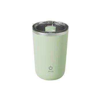  Саморазбъркваща се чаша, електрическа смесителна чаша 350ML Магнитна чаша за разбъркване Акумулаторна автоматична магнитна чаша Саморазбъркване - зелена