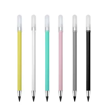 1pc цвят вечен молив олово ядро износоустойчив не е лесно да се прекъсне моливи канцеларски материали преносим сменяема писалка