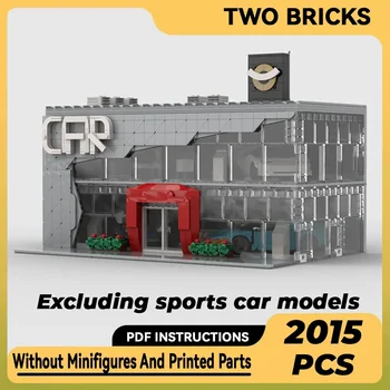 Moc Building Bricks Street View Модел City Speed Champion Car Show Technology Модулни блокове подарък Коледа играчка DIY комплект събрание