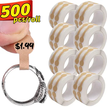 500Pcs бижута Цена Tag крафт хартия самозалепващи щанга стикери DIY огърлица пръстен гривна идентифицира дисплей опаковки етикети