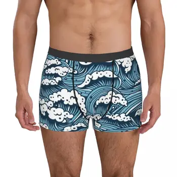 Морски дизайн Долни гащи Памучни гащи Мъжко бельо Проветряване на шорти